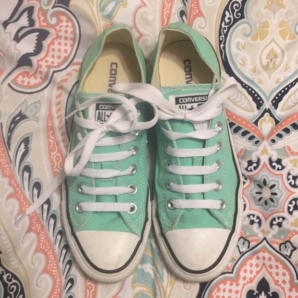 Mint green Converse